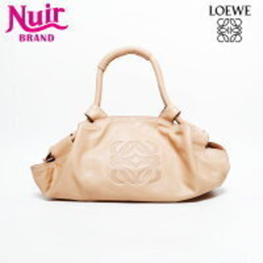 LOEWE Nappa Aire Leather Handbag Beige
